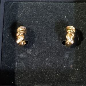 Joan Rivers Collection Clip Earrings In Original Black Box